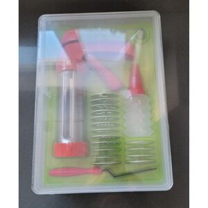 Kuhn Rikon Stainless Steel Cookie Press with 16 Molds, 1 Tip New Sealed